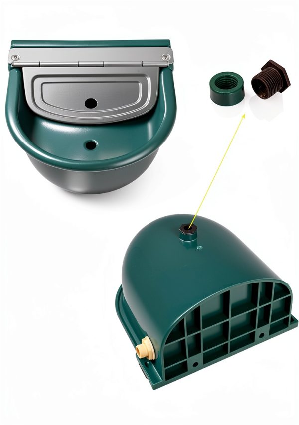 Automatic Dog Water Bowl Piwerod 4L Outdoor Float Valve Dispenser-2