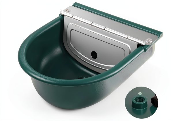 Automatic Dog Water Bowl Piwerod 4L Outdoor Float Valve Dispenser-4