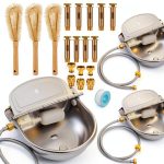 Automatic Livestock Water Bowls with Steel 3 Bowl Float Valve Tessco-0
