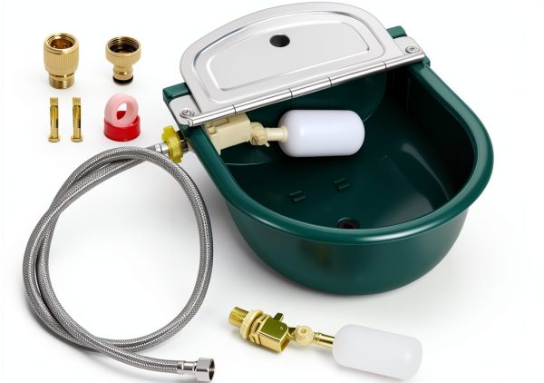 Automatic Dog Water Bowl Piwerod 4L Outdoor Float Valve Dispenser-0