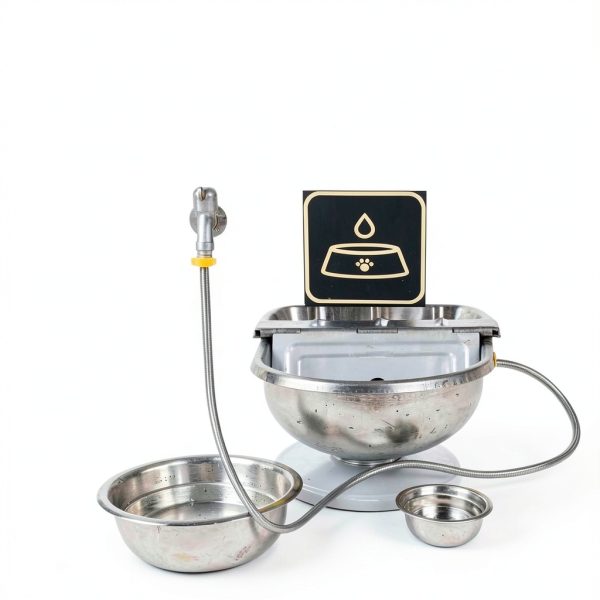Automatic Livestock Water Bowls with Steel 3 Bowl Float Valve Tessco-4