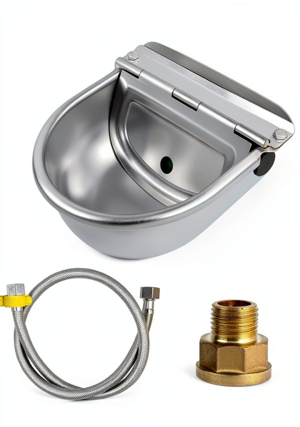 Automatic Water Dispenser MUDUOBAN Stainless Steel Feeder Brass Valve-1