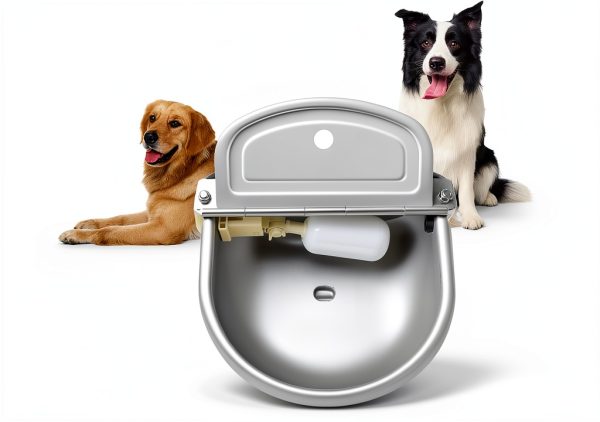 Automatic Water Dispenser MAOPINER Stainless Steel Farm Animal Bowl-0