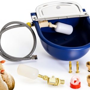 Automatic Water Dispenser for Dogs Femitu 4L Bowl 39‑Inch Hose-0
