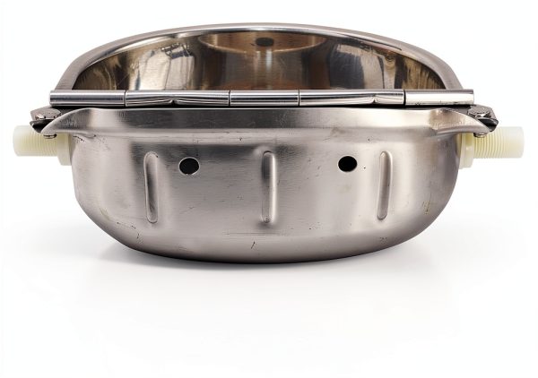 Automatic Water Trough Dog Feeder Bowl MODUODUO Stainless Steel Float-3