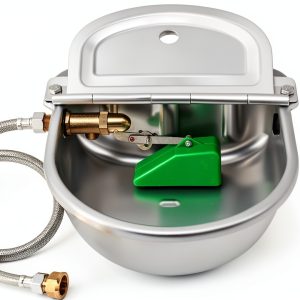 Automatic Water Dispenser MUDUOBAN Stainless Steel Feeder Brass Valve-0
