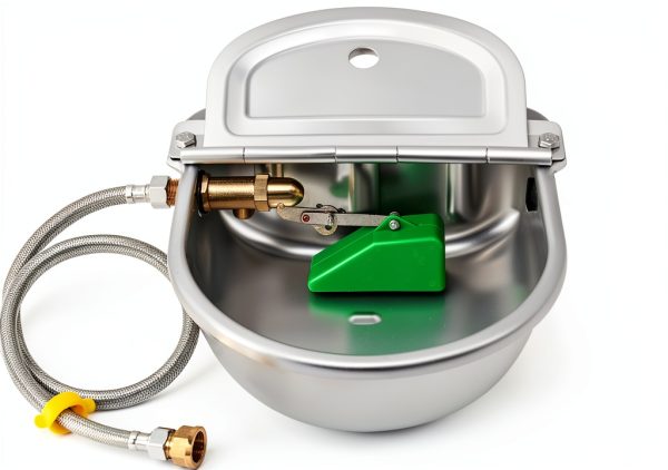 Automatic Water Dispenser MUDUOBAN Stainless Steel Feeder Brass Valve-0