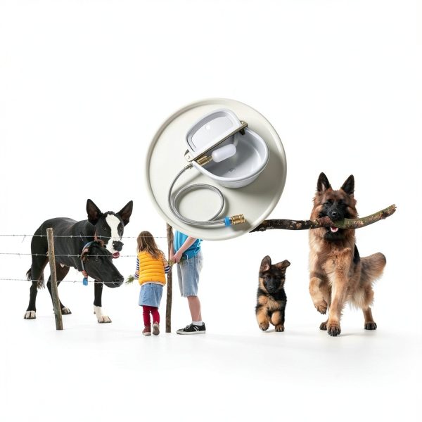 Bokon Automatic Animal Water Trough 4‑Piece Stainless Steel with Float-6
