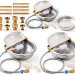 Bokon Automatic Animal Water Trough 4‑Piece Stainless Steel with Float-0