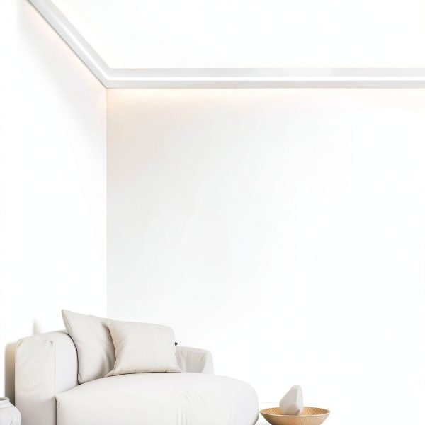 9Pcs Ceiling Crown Molding with LED Duct Kit by Pushglossy for Ambient-6