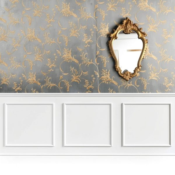 12 Set Peel and Stick Wall Molding Kit White 20x20 Inch by Colingmill-5