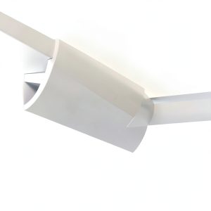 9Pcs Ceiling Crown Molding with LED Duct Kit by Pushglossy for Ambient-0
