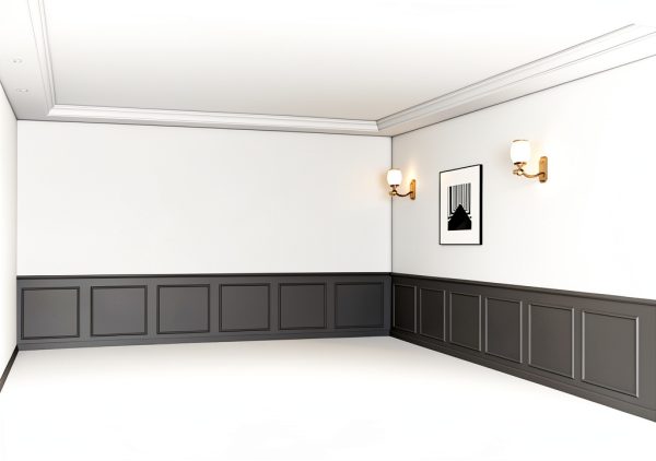 12 Set Peel and Stick Wall Molding Kit White 20x20 Inch by Colingmill-2